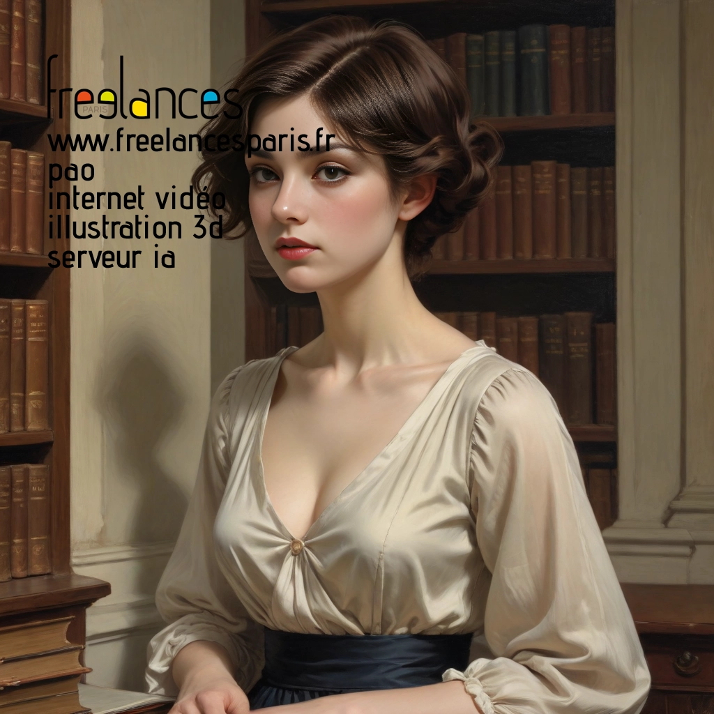 Pao mise en page internet vidéo illustration 3d serveur IA générative AI freelance paris studio de création magazines PI3UAB20